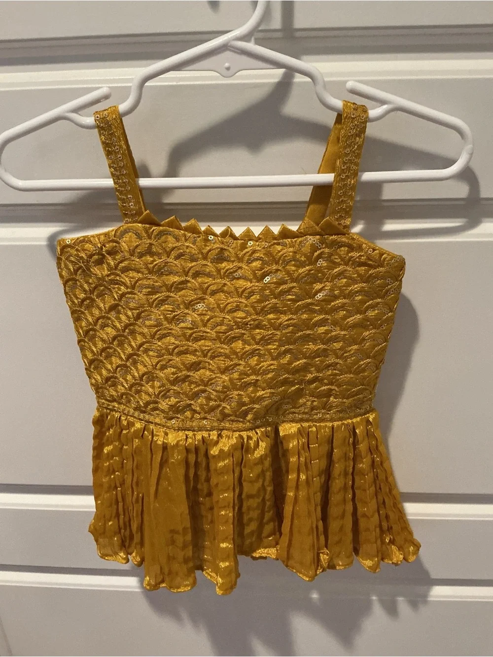 Girls Rachel Zoe Baby Ikat Print Overall & Arsbadba Sequin Tank Top Size 18-24 M